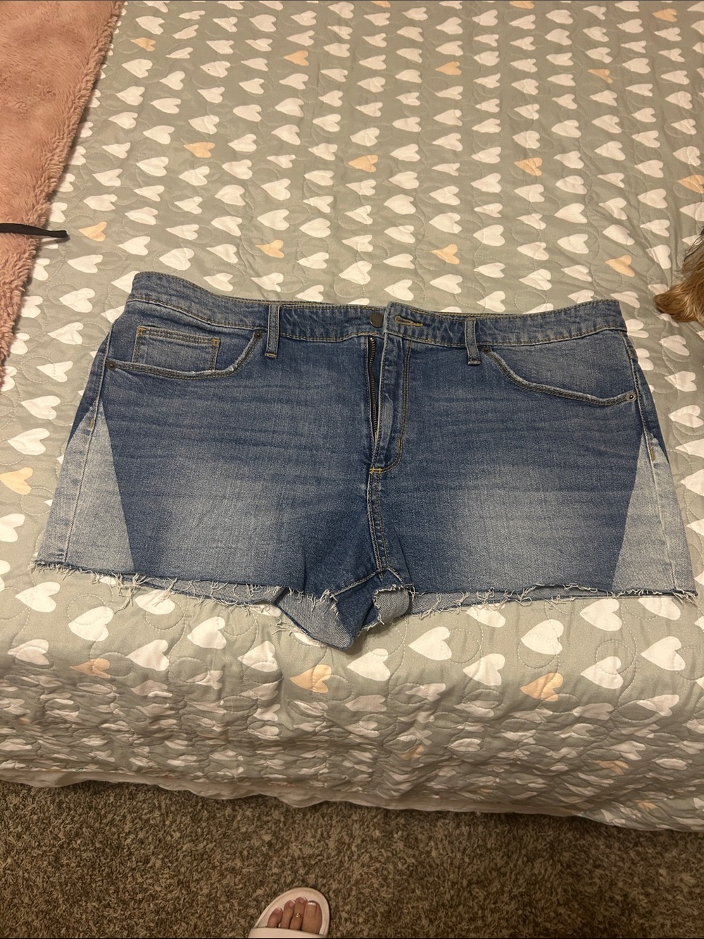Universal Thread Distressed Light Blue Denim Cutoff Shorts